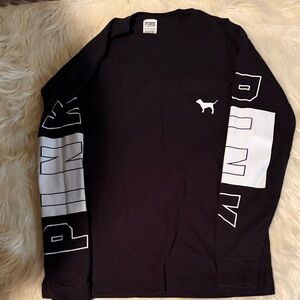 Victoria's Secret PINK Black Long Sleeve Tee